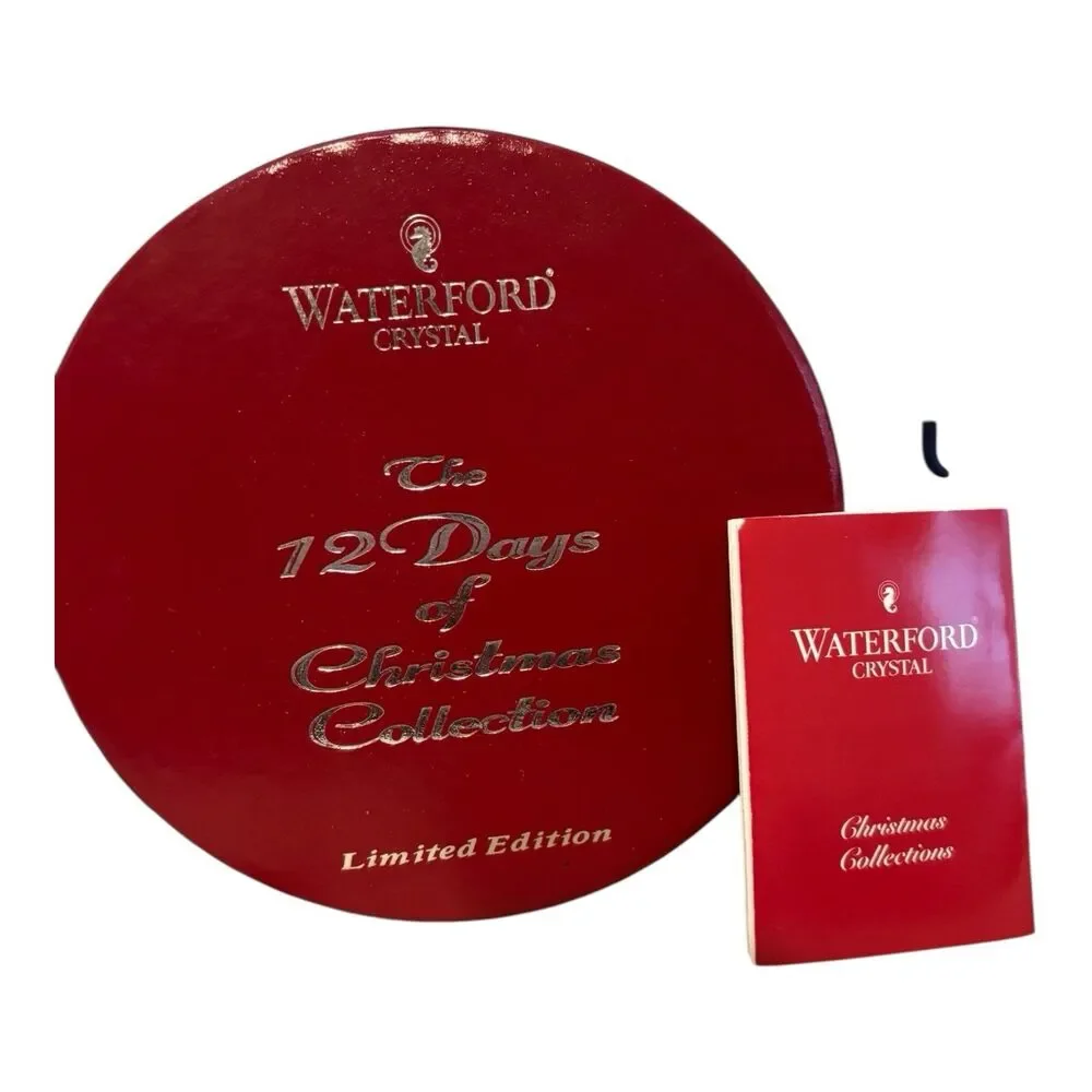 WATERFORD CRYSTAL 8TH EDITION 12 DAYS OF CHRISTMAS BELL ORNAMENT MAIDS A MILKING
